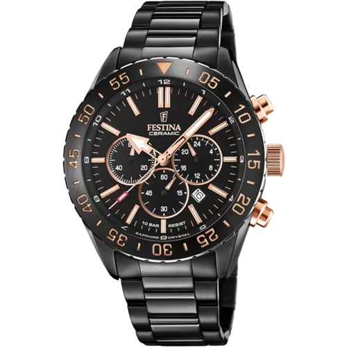 Reloj de Cerámica Negra